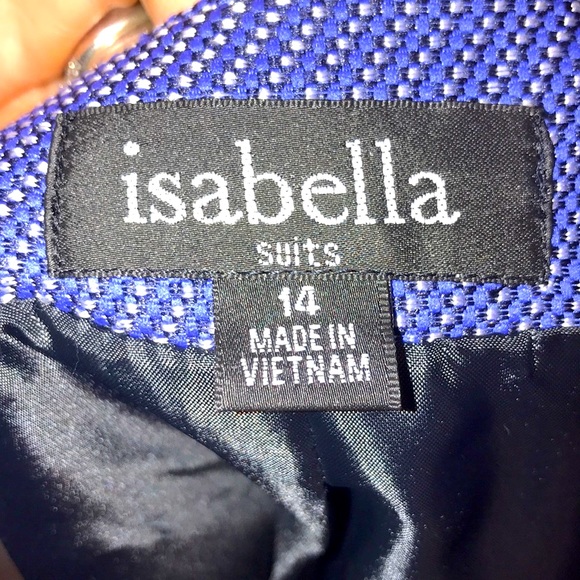 💥 Isabella Classic Belted Tweed-like Jacket - Picture 6 of 8